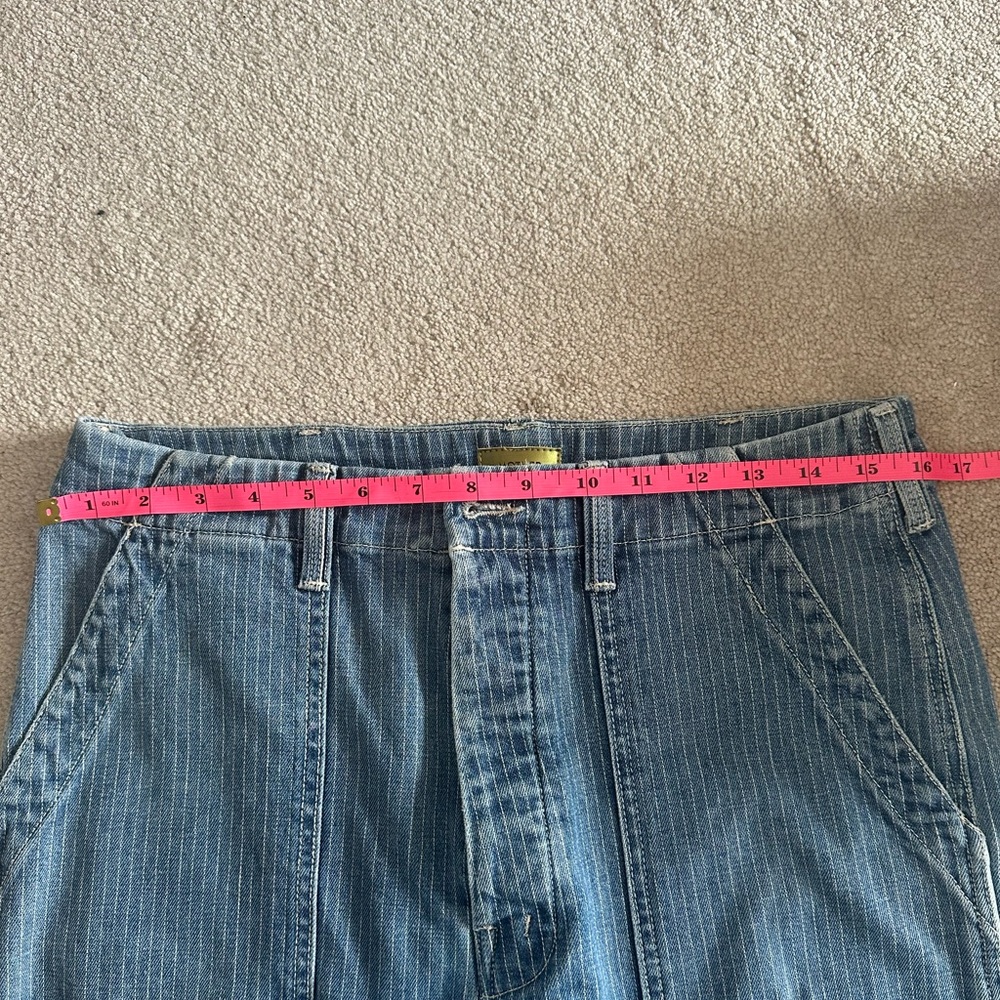 MOTHER Denim Pin Stripe Ankle Jeans - Picture 7 of 7